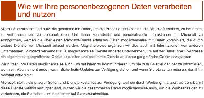 Richtlinien der Verarbeitung von Daten