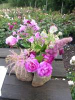 Blumenstrauss als Dank für die Einsendung von Rosenbilder