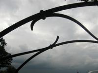 Detail vom Rosenbogen