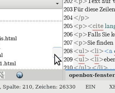 Slider, Größe